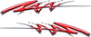 red stripes vinyl decals kit for truck